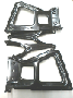 Image of BRACKET KIT. Step Bumper. Export. [Black Powder Coated. image